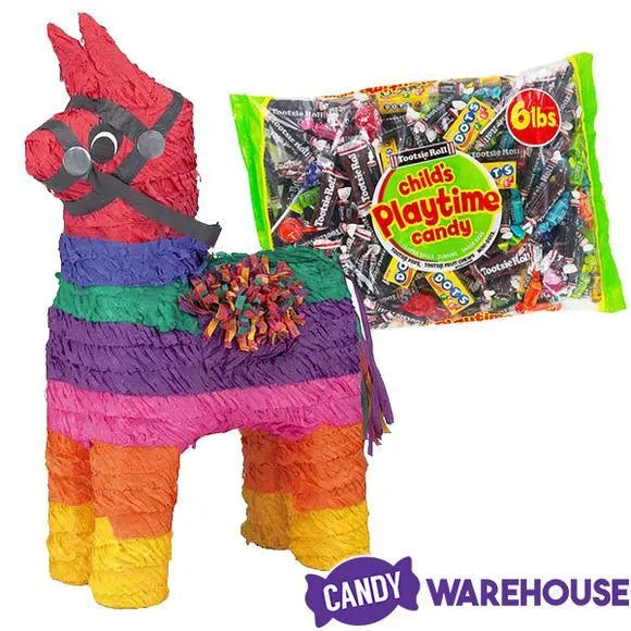 Donkey Pinata with Tootsie Bulk Candy Bag