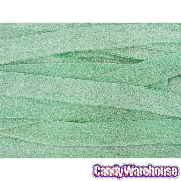 Dorval Sour Power Belts Candy - Green Apple: 150-Piece Tub