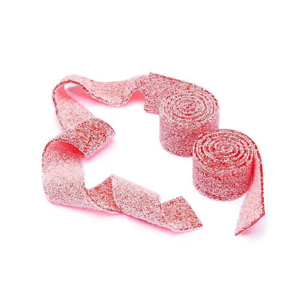 Dorval Sour Power Belts Candy - Strawberry: 2.5 Pound Tub