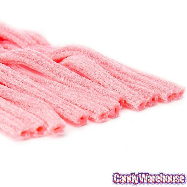 Dorval Sour Power Straws Candy - Pink Lemonade: 200-Piece Tub