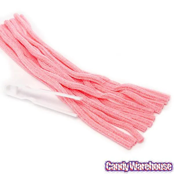 Dorval Sour Power Straws Candy - Pink Lemonade: 200-Piece Tub