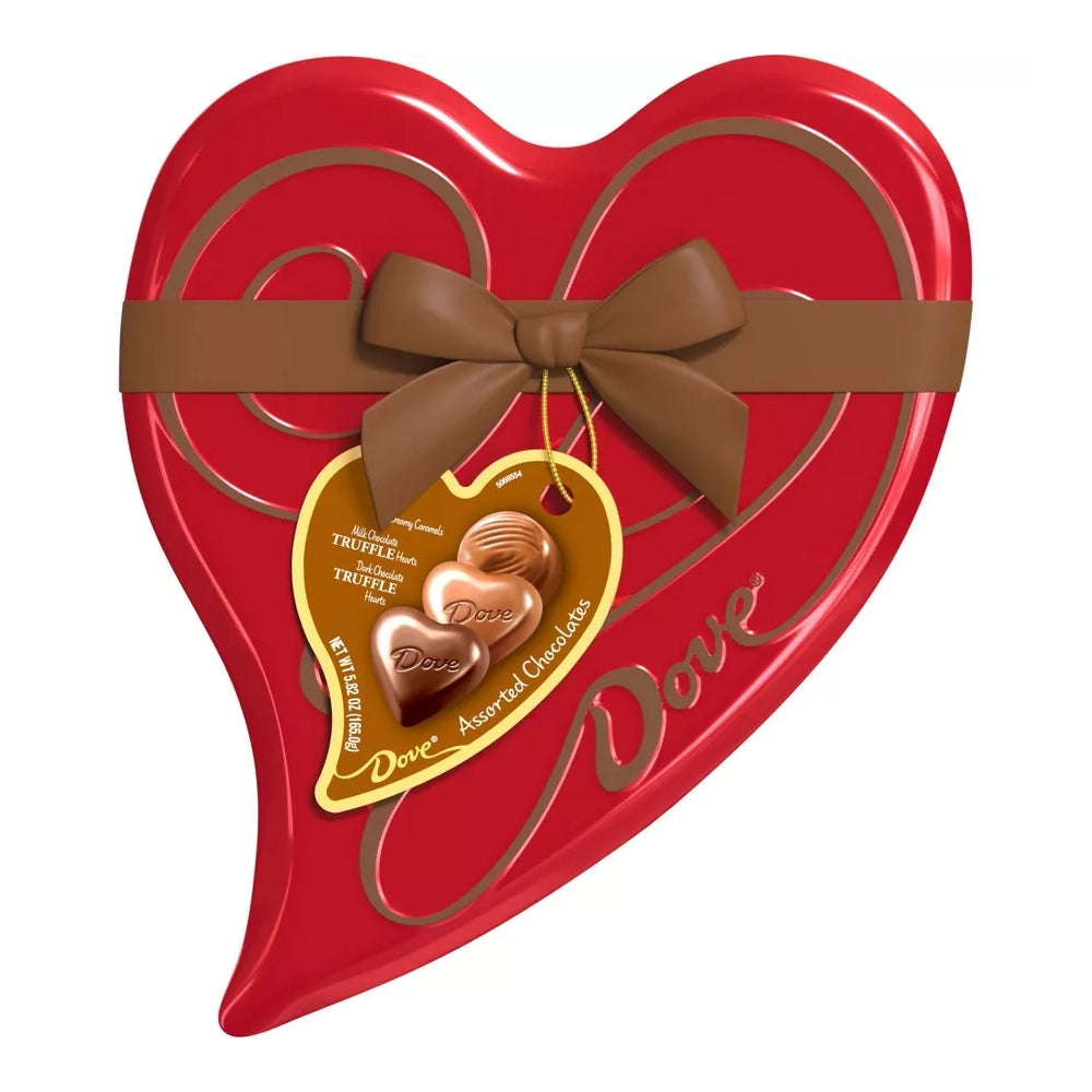 Dove Assorted Chocolates 18-Piece Valentine Heart Tin