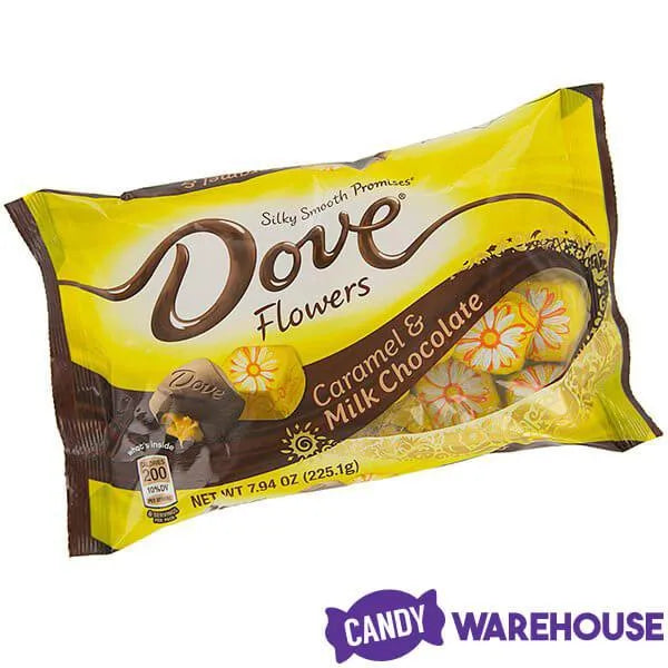 Dove Caramel & Milk Chocolate Flowers: 30-Piece Bag