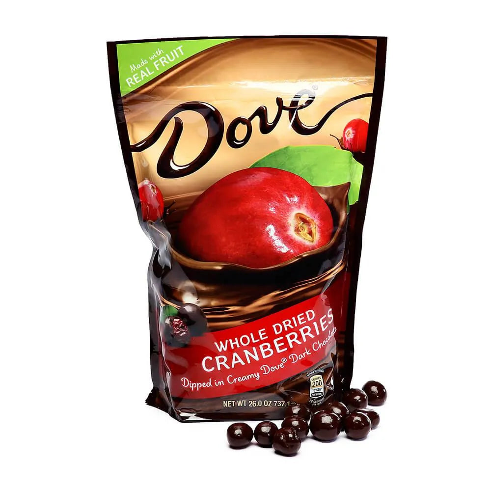 Dove Dark Chocolate Covered Whole Cranberries: 6-Ounce Bag