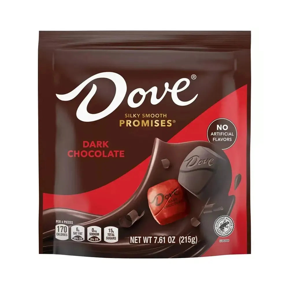 Dove Dark Chocolate Squares: 24-Piece Bag