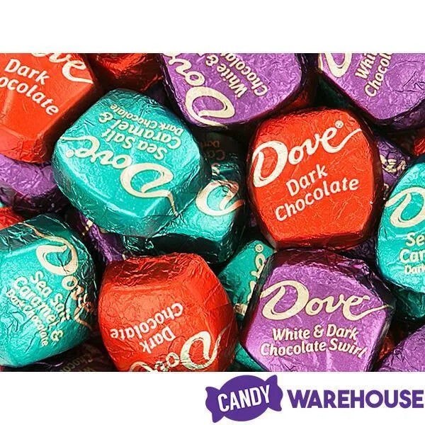 Dove Dark Chocolate Squares Assortment: 120-Piece Bag