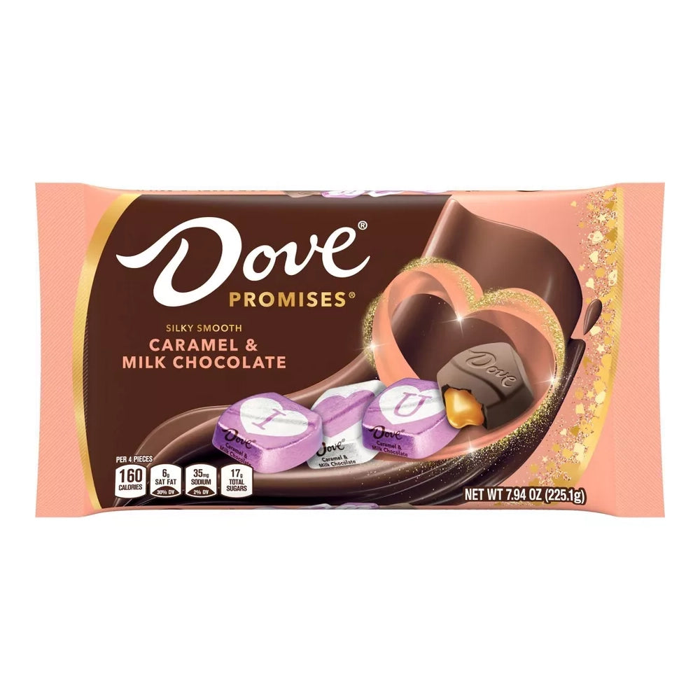 Dove Love Notes Caramel Filled Milk Chocolate Squares: 30-Piece Bag