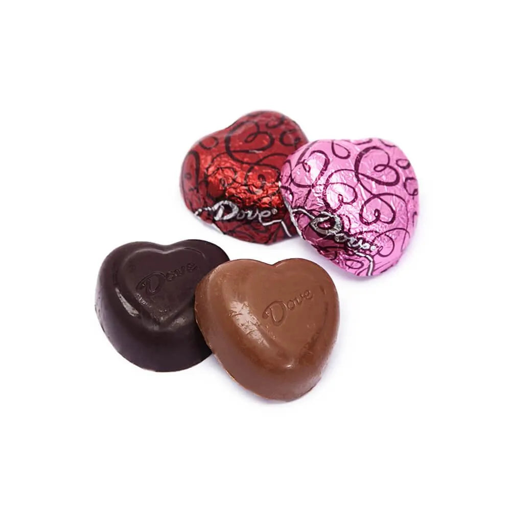 Dove Milk and Dark Chocolate Hearts: 75-Piece Bag