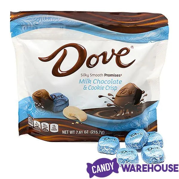 Dove Milk Chocolate and Cookie Crisp Squares: 28-Piece Bag