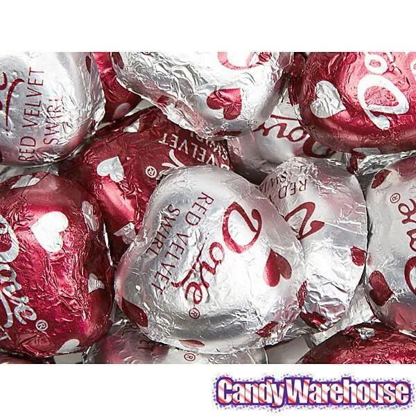 Dove Milk Chocolate and Red Velvet Swirl Valentine Hearts: 30-Piece Bag