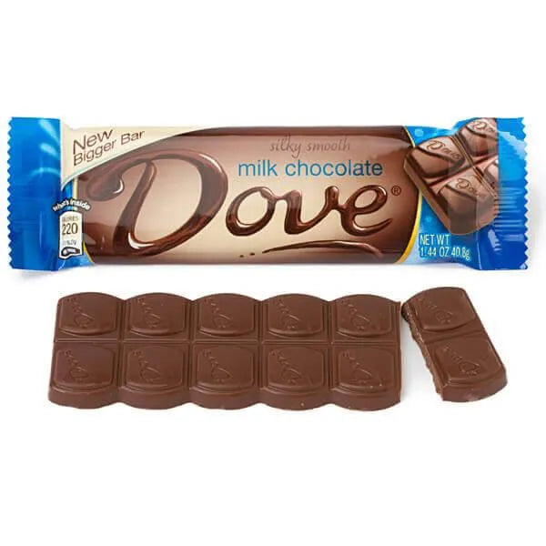 Dove Milk Chocolate Bars: 18-Piece Box