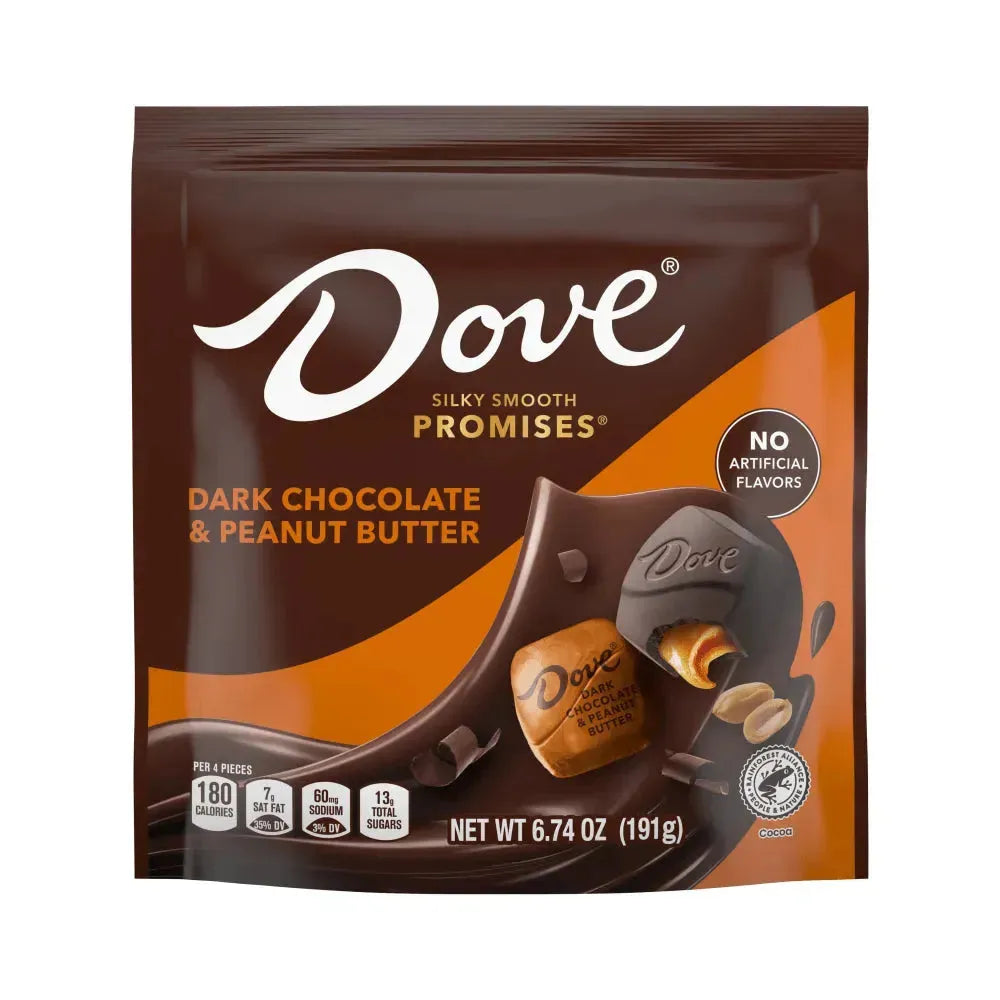 Dove Dark Chocolate Peanut Butter Squares: 24-Piece Bag