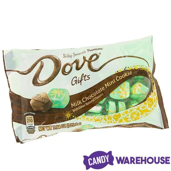 Dove Mint Cookie Milk Chocolate Squares: 30-Piece Bag