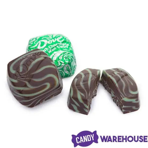 Dove Mint and Dark Chocolate Swirl Squares: 24-Piece Bag