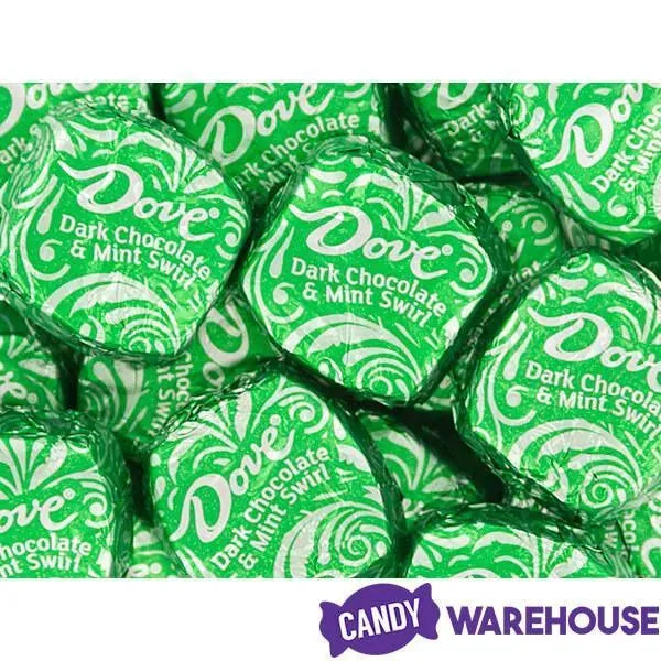 Dove Mint and Dark Chocolate Swirl Squares: 24-Piece Bag