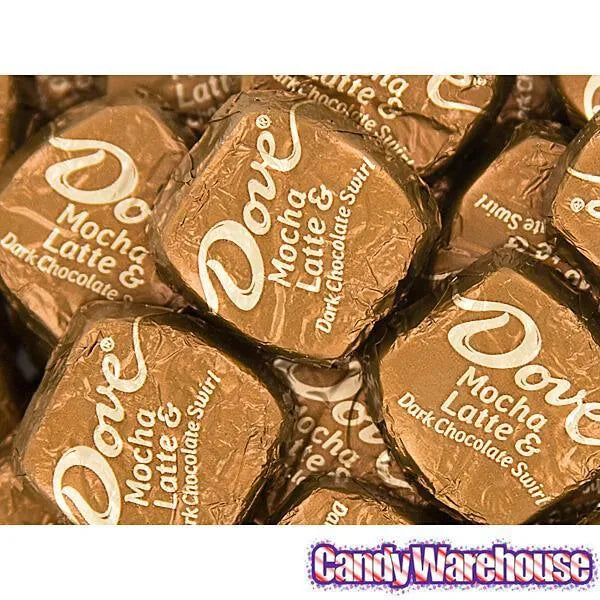 Dove Mocha Latte & Dark Chocolate Swirl Squares: 28-Piece Bag