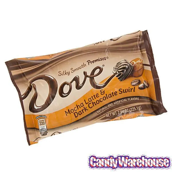 Dove Mocha Latte & Dark Chocolate Swirl Squares: 28-Piece Bag