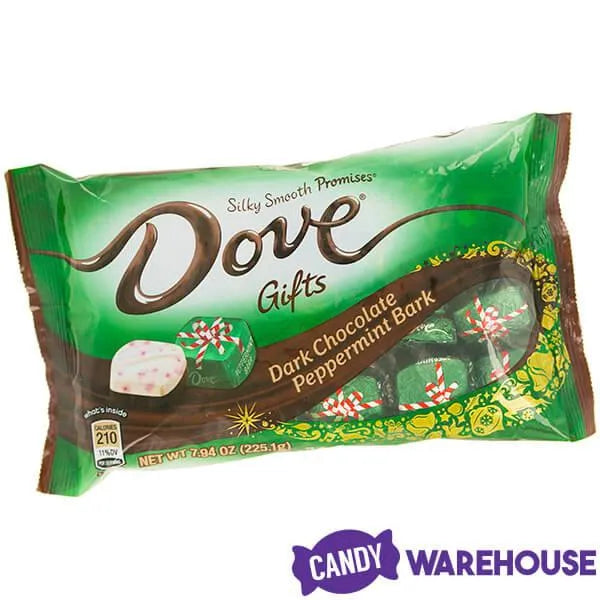 Dove Peppermint Bark Dark Chocolate Squares: 28-Piece Bag