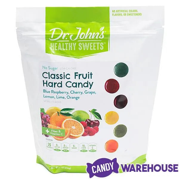 Dr. John's Sugar Free Hard Candy Fruit Drops: 1LB Bag