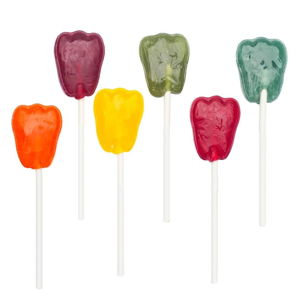 Dr. John's Sugar Free Tooth-Shaped Suckers Assortment: 1LB Bag