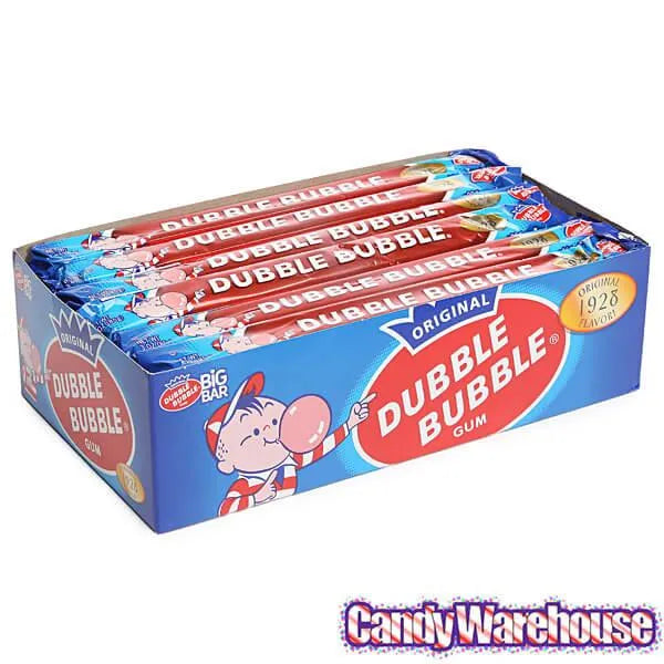 Dubble Bubble Big Bar 3-Ounce Bubble Gum : 24-Piece Box