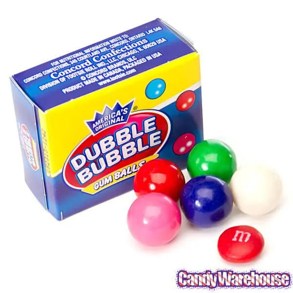 Dubble Bubble Assorted Gumballs Packs: 15-Piece Bag