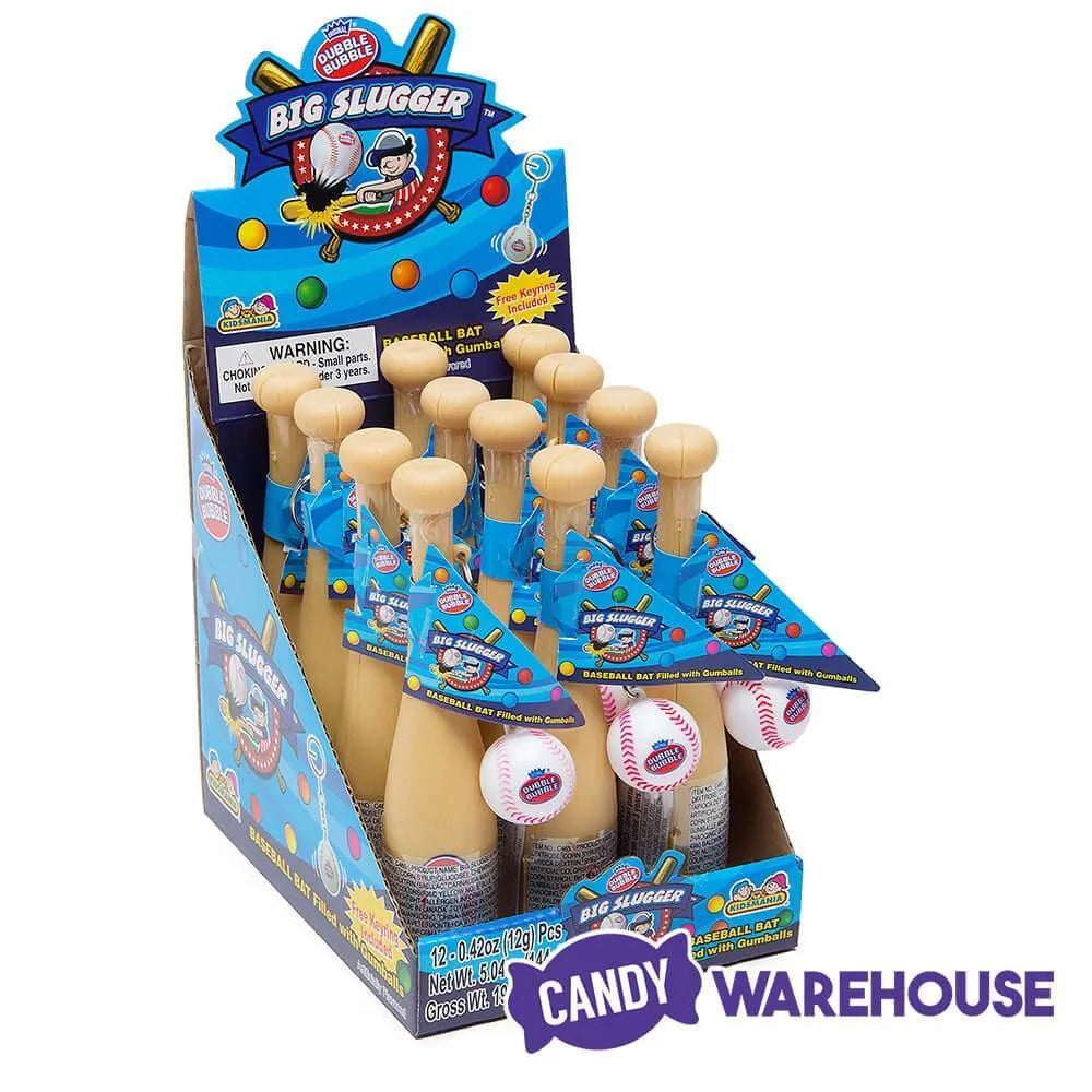 Dubble Bubble Big Slugger Baseball Bats: 12-Piece Box