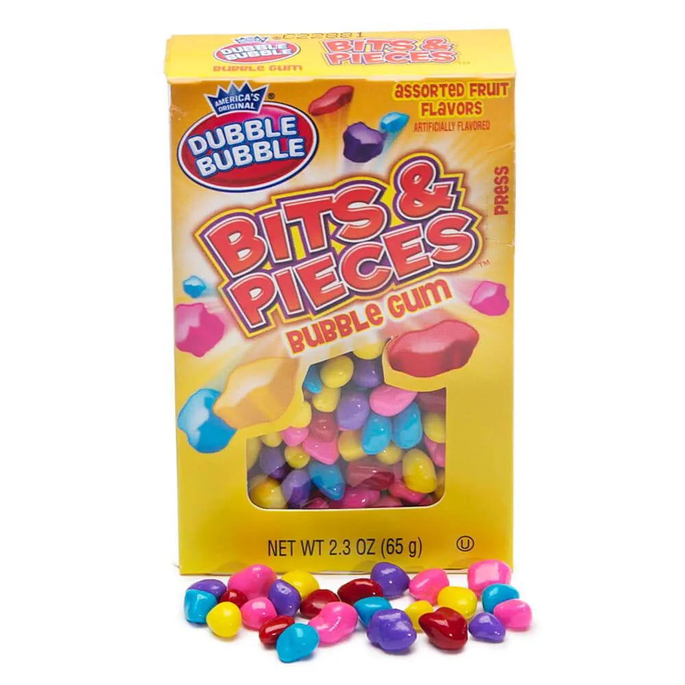 Dubble Bubble Bits and Pieces Bubble Gum Packs: 24-Piece Box