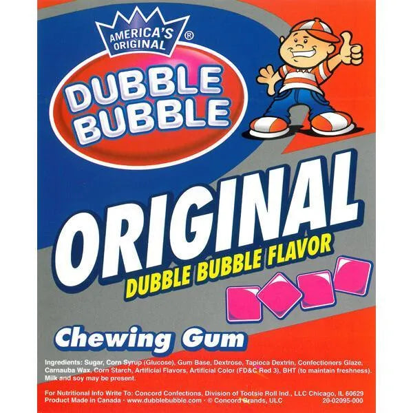 Dubble Bubble Chiclets Chewing Gum Tabs - Pink: 1.5LB Jar