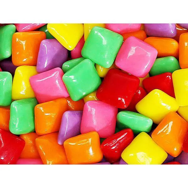 Dubble Bubble Chiclets Chewing Gum Tabs - Tropical Fruit Flavors: 1.5LB Jar