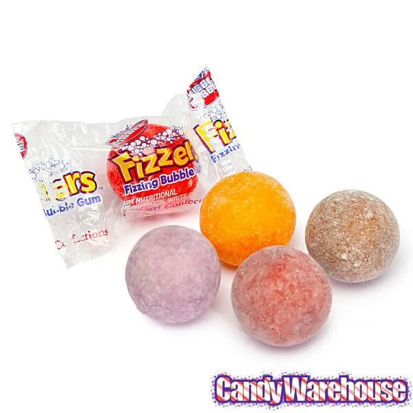 Dubble Bubble Fizzers Soda Pop Fizzling Bubble Gum: 170-Piece Tub