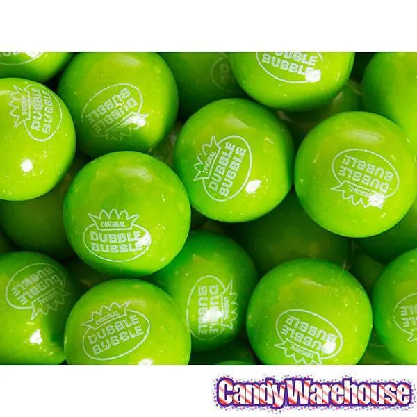 Dubble Bubble Green Apple 1-Inch Gumballs: 850-Piece Case