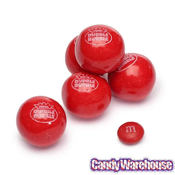 Dubble Bubble Hot Chew Cinnamon 1-Inch Gumballs: 850-Piece Case