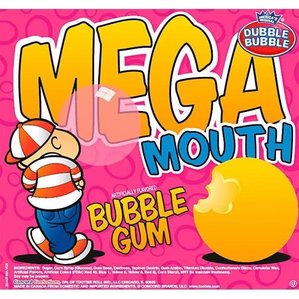 Dubble Bubble Mega Mouth 2-Inch Gumballs: 138-Piece Case