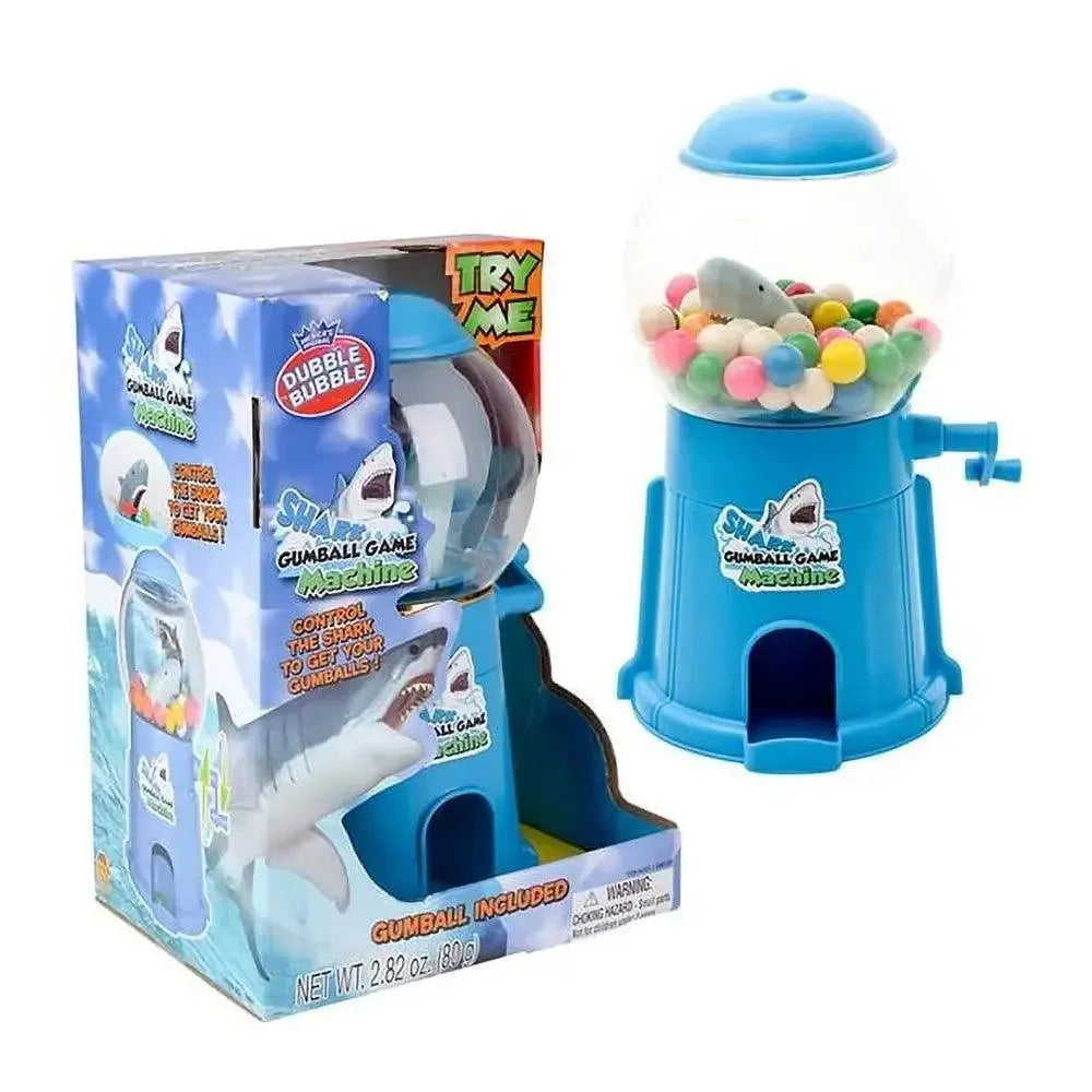 Dubble Bubble Shark Gumball Game Machine with Gumballs