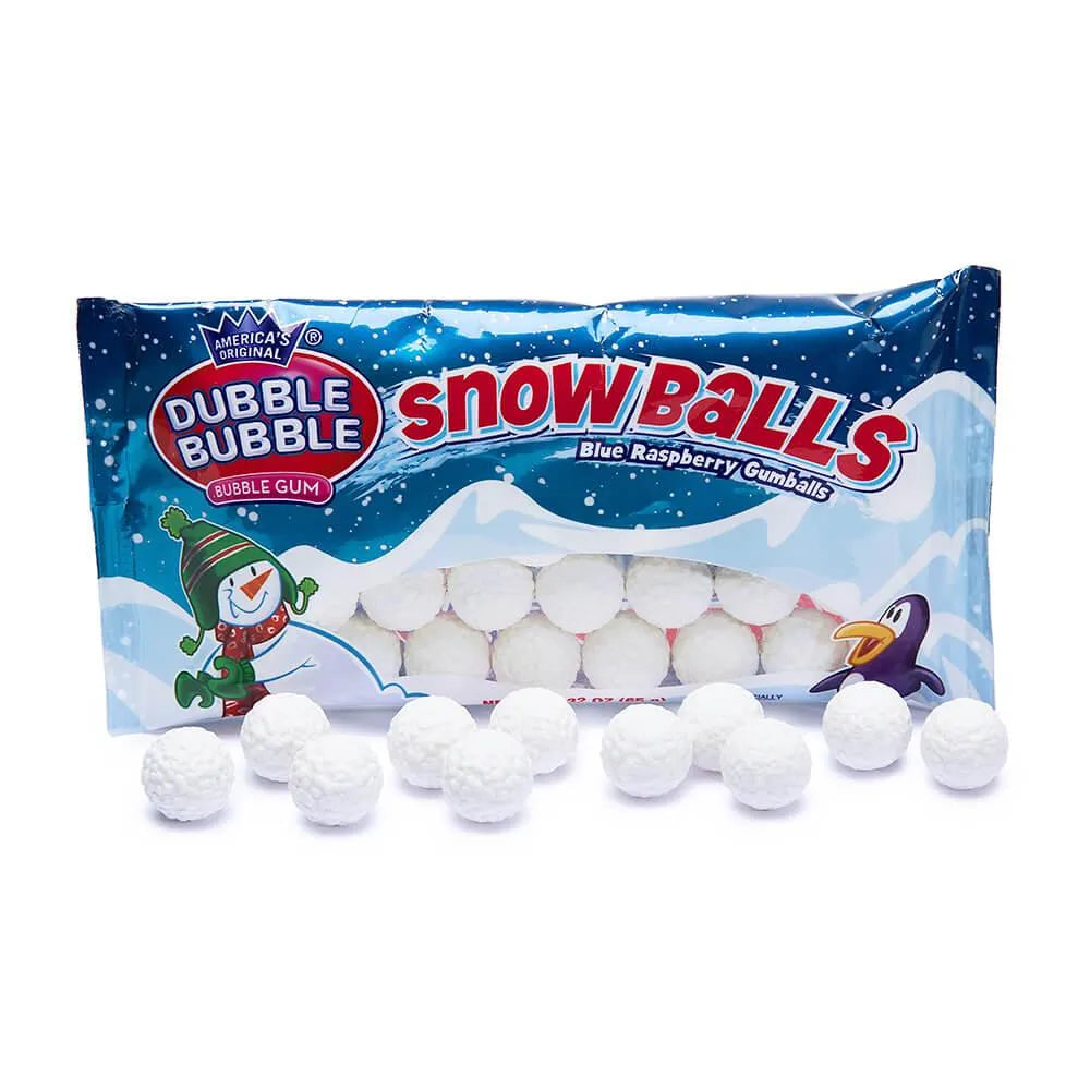 Dubble Bubble Snowballs Gumball Packs: 24-Piece Box