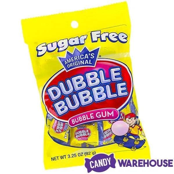 Dubble Bubble Sugar Free Gum Packets: 240-Piece Box