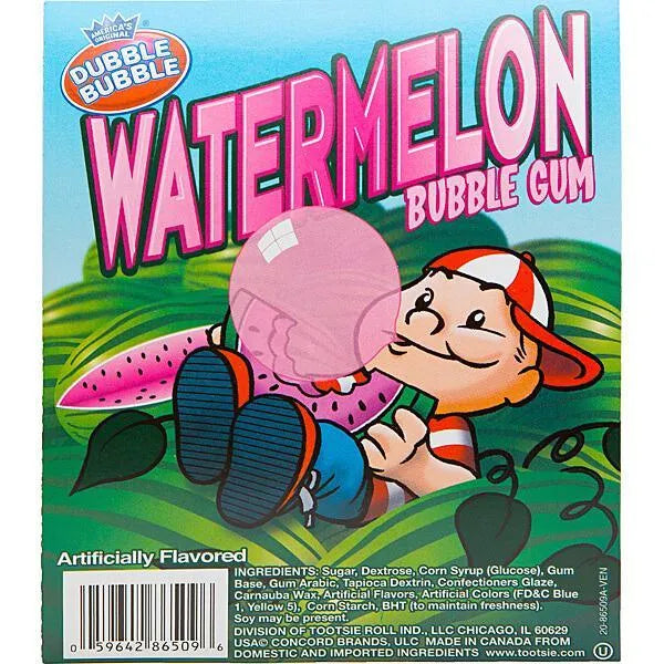 Dubble Bubble Watermelon 1-Inch Gumballs: 850-Piece Case