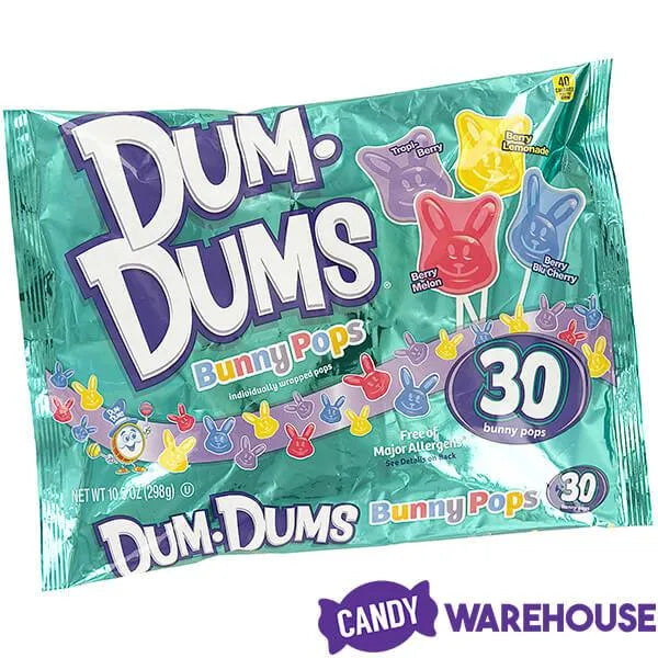 Dum Dums Bunny Pops: 30-Piece Bag