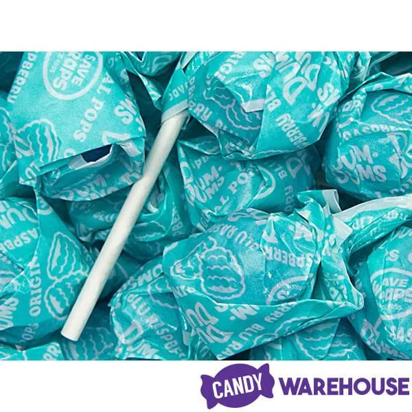 Dum Dums Light Blue Party Pops - Blu Raspberry: 75-Piece Bag