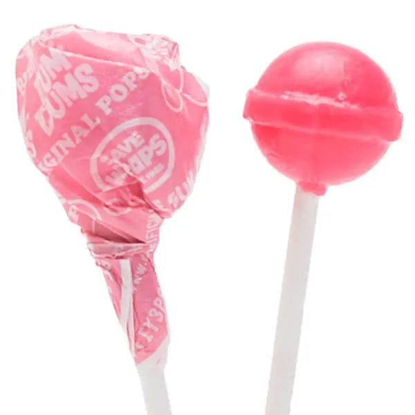 Dum Dums Light Pink Party Pops - Bubble Gum: 5LB Bag