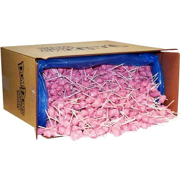 Dum Dums Light Pink Party Pops - Bubble Gum: 5LB Bag