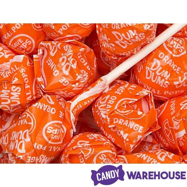 Dum Dums Orange Party Pops - Orange: 5LB Bag