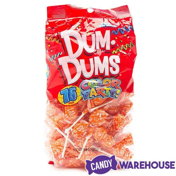 Dum Dums Orange Party Pops - Orange: 75-Piece Bag