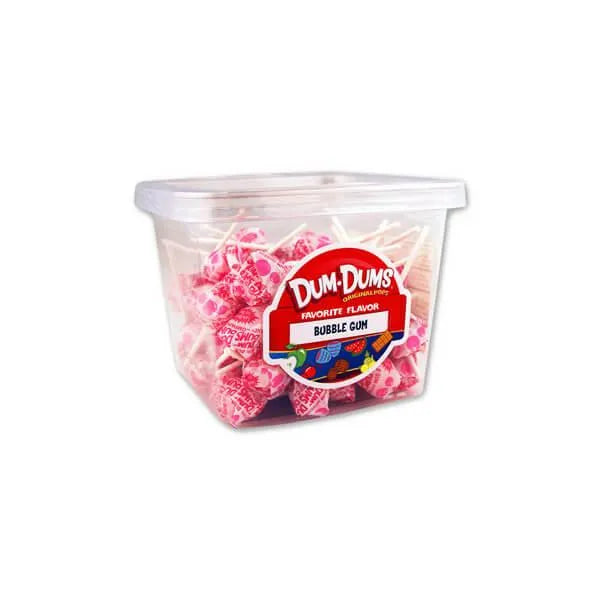 Dum Dums Pops - Bubble Gum: 1LB Tub