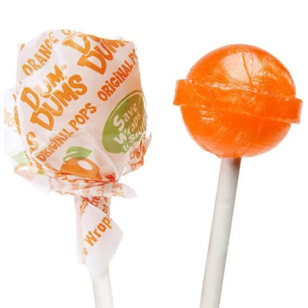 Dum Dums Pops - Orange: 1LB Tub