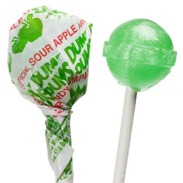 Dum Dums Pops - Sour Apple: 1LB Tub