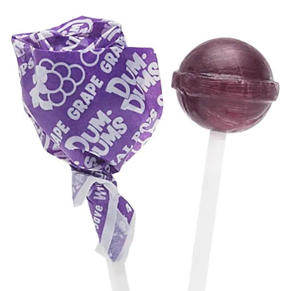 Dum Dums Purple Party Pops - Grape: 5LB Bag