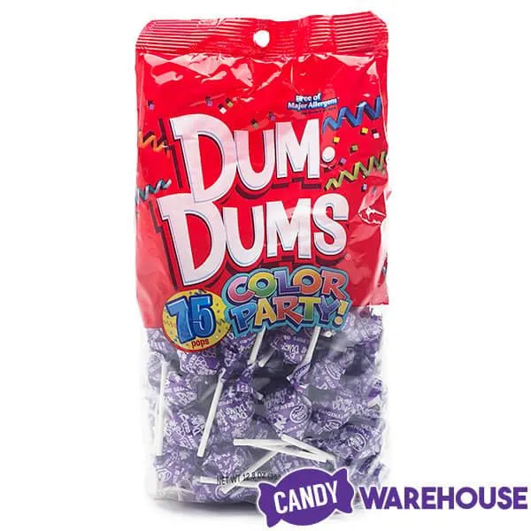 Dum Dums Purple Party Pops - Grape: 75-Piece Bag