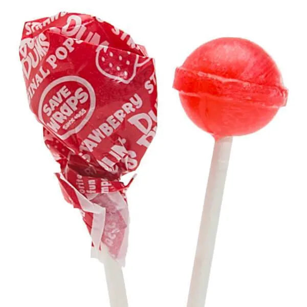 Dum Dums Red Party Pops - Strawberry: 5LB Bag